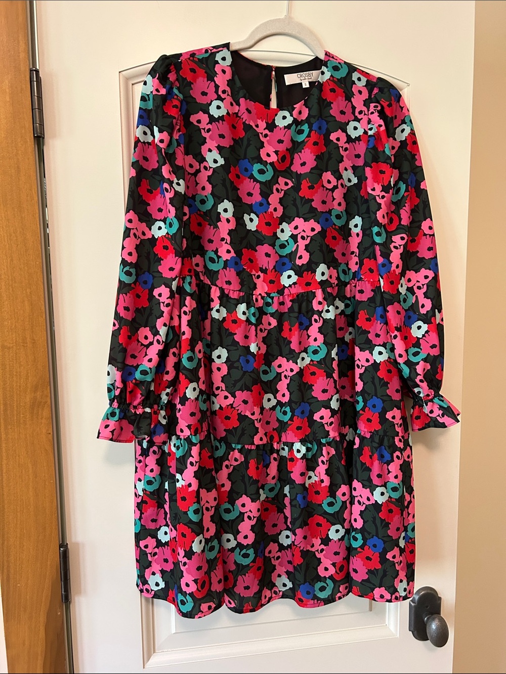 CROSBY by Mollie Burch long sleeve sugarplum forest floral dress